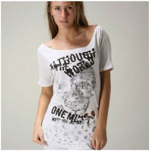 NWOT Stud Skull Tee *Black* S